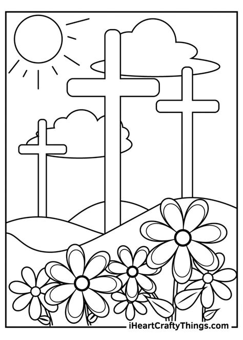 Easter religious coloring pages