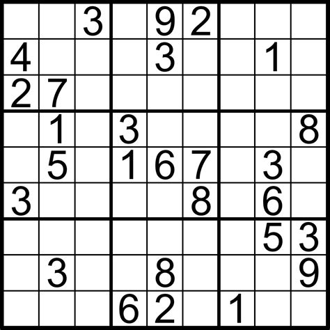 Easy Sudoku Printable Puzzles