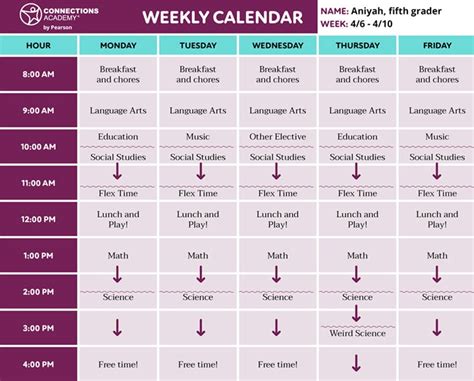 Education Schedules