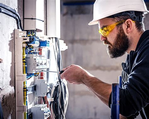 Electrical engineer working on a circuit board