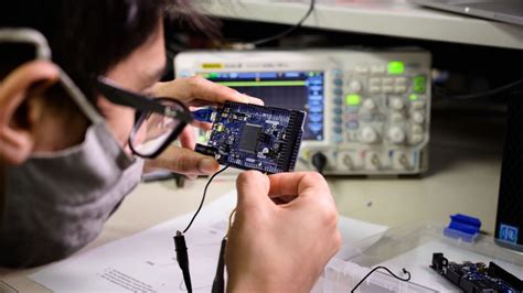 Electronic Engineers Researching New Electronic Technologies