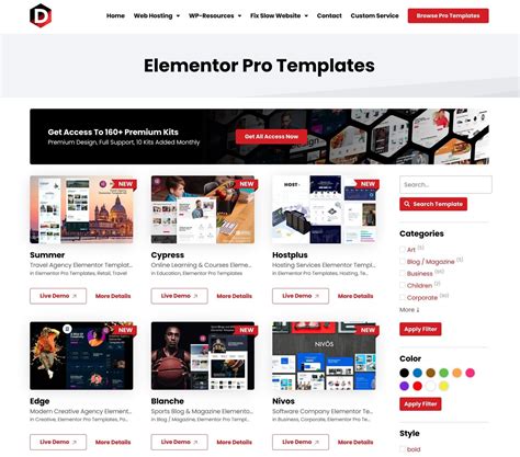 Elementor Templates