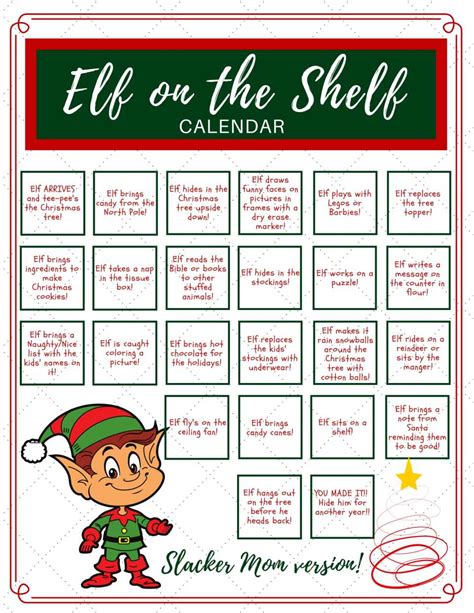 Games for elf printables