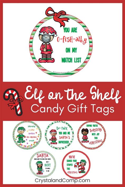 Gift tags for elf printables