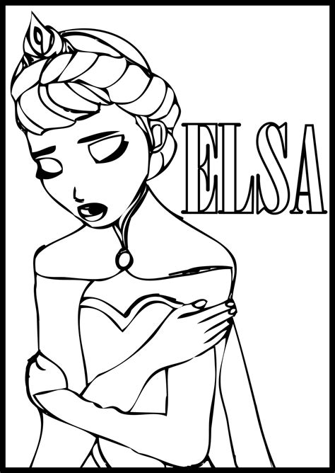 Elsa Coloring Book Pages