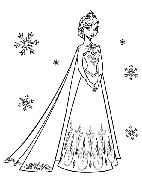 Elsa Coloring Pages for Adults