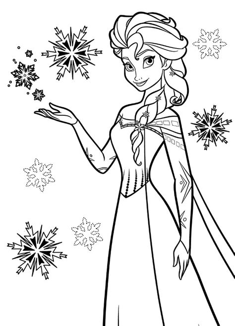 Elsa Coloring Pages for Children