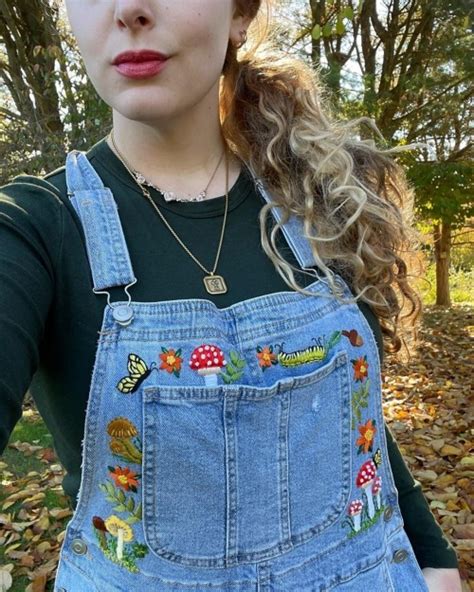 Embroidered Overalls