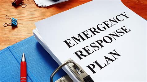 Emergency response plans