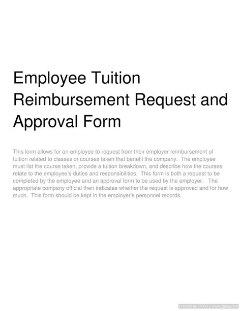 Employer tuition reimbursement