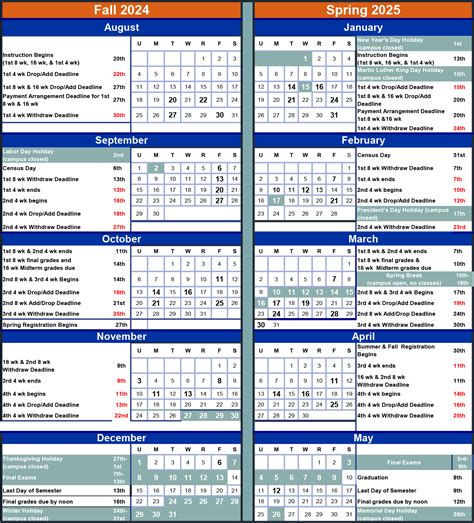 EMU Academic Calendar and Faculty