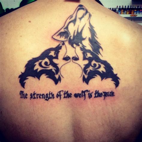 Encouraging engagement with wolf pack tattoos