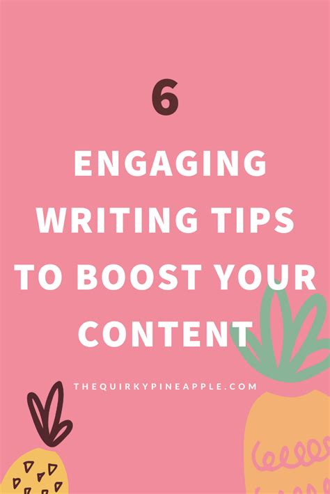 Tips for Creating Engaging Writing