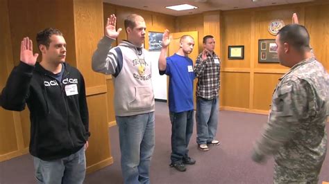 Enlistment Oath at MEPS