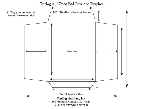 Envelope Template Sizes