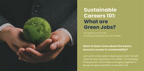 Environmental sustainability careers