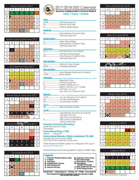 EPCC Calendar Scheduling