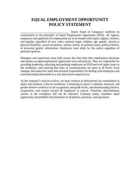 Equal Opportunity Policy Resources Image 10