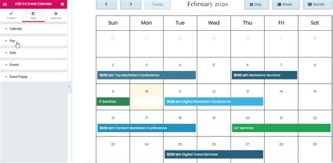 event calendar integration