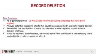 Best practices for event deletion