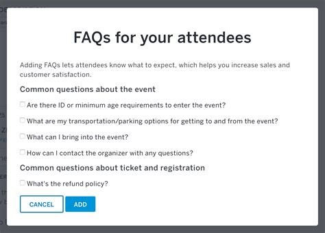 Event FAQ