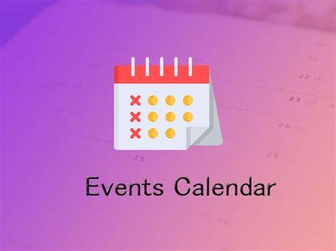 Events Calendar Image 8