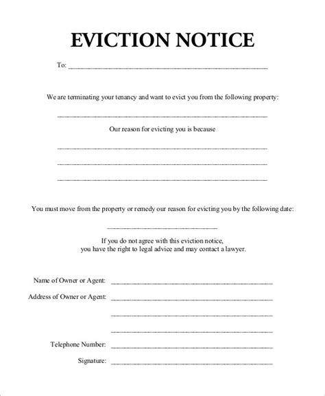 Example of Eviction Notice