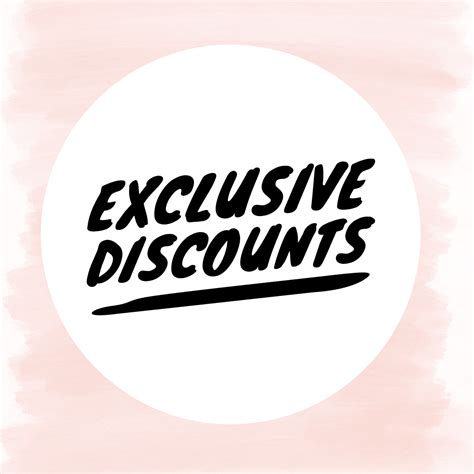 Exclusive Discounts and Offers