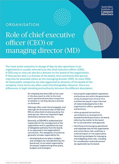 Executive Officer Role