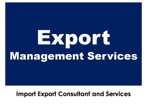 F and J Exports export management services