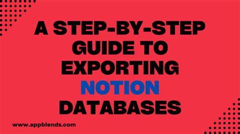 Exporting Notion Data