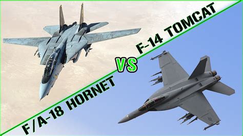 F-14 Tomcat and F/A-18 Hornet comparison