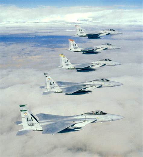 F-15 Eagle formation flight