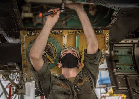 F-15 Eagle undergoing maintenance inspection