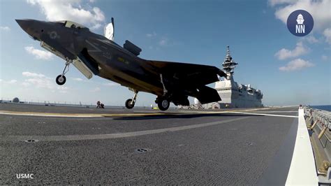 F-35 JS Izumo Night Landing