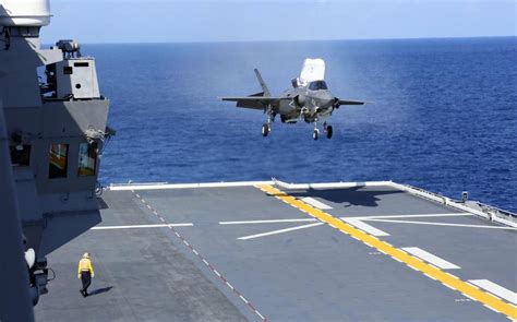 F-35 Landing on Japans Aircraft Carrier