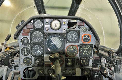 Close-up of F-11 Tiger cockpit