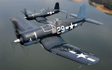 F4U Corsair on carrier deck