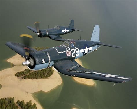 F4U Corsair on carrier deck