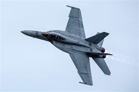 F/A-18 Hornet performing at an air show