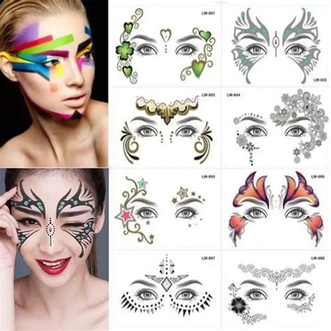 face temporary tattoos and fashion