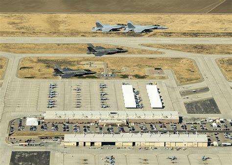 Aerial view of NAS Lemoore's facilities