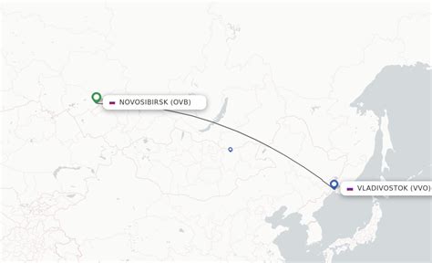 Fairbanks to Vladivostok Flight Route