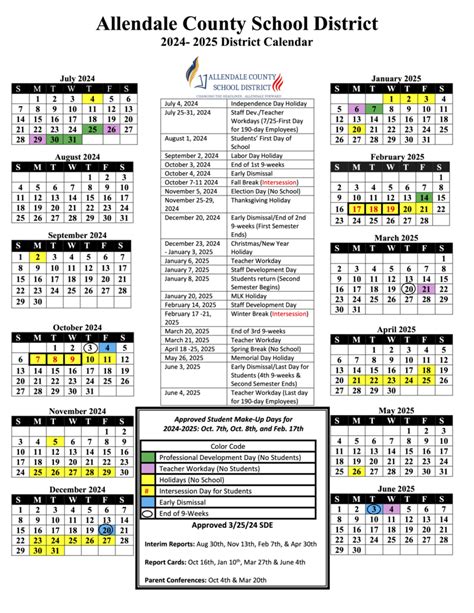 Fairfax School Calendar