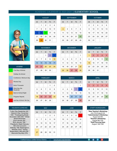 Fairfield Schools Calendar Image 10