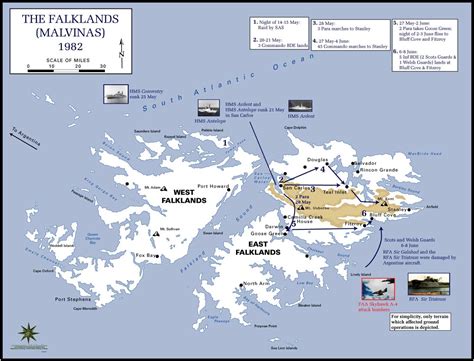 Falklands War Map