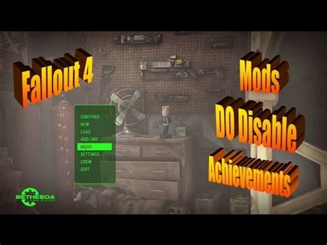 Fallout 4 Disable Mods