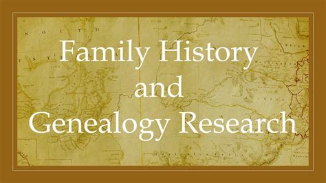 Tips for researching family history