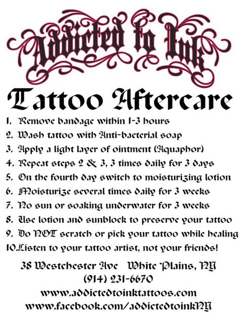 Proper aftercare is essential for ensuring that your family tattoo heals properly