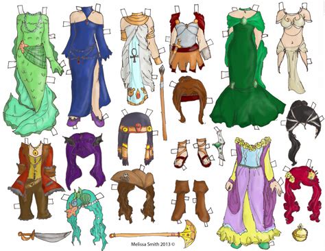 Fantasy paper dolls